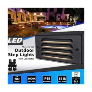 SUNVIE Luces de escalón de 5 W de bajo voltaje luces de_2