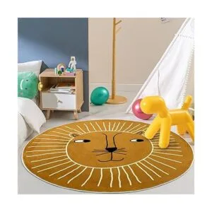 USTIDE Alfombra de juego grande de león de 5.2 pies_2