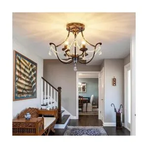 UOFUS Moderna lámpara de techo semiempotrada lámpara de_6