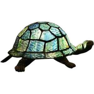 Bieye L10592 Lámpara de mesa con diseño de tortuga de_1