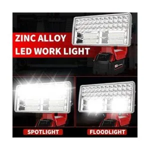 Linterna inalámbrica de 40 W para batería de iones de_4