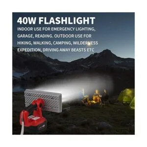 Linterna inalámbrica de 40 W para batería de iones de_7