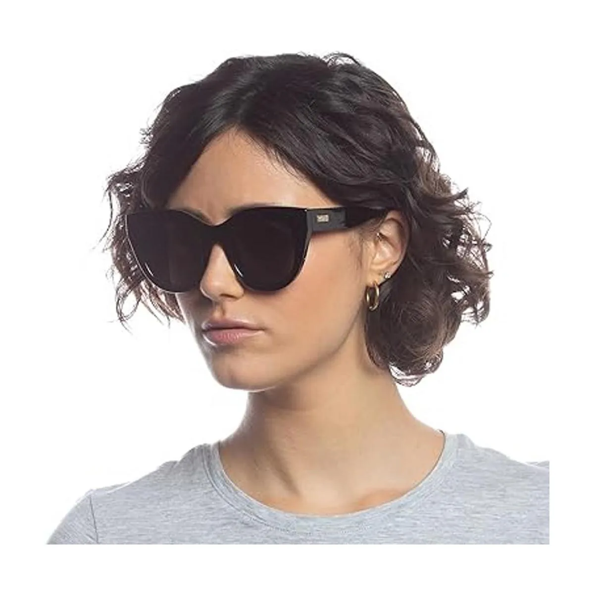 Le Specs. Air Heart Lentes negros y dorados para mujer_5