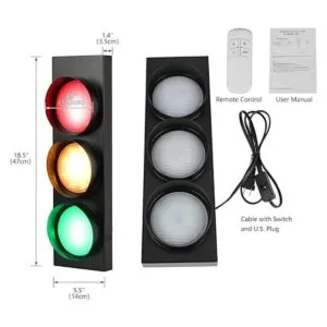HOMIER Lámpara de semáforo decoración de pared estilo_3