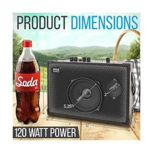 Pyle Altavoz Bluetooth vintage Sistema de audio_2