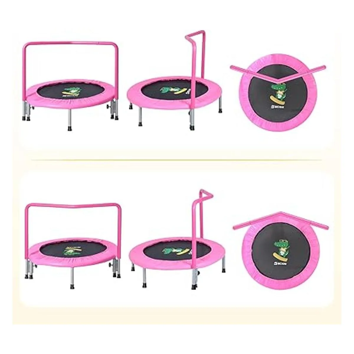 BCAN 36 Mini Folding Ages 2 to 5 Toddler Trampoline with_2