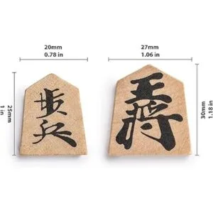 Juego de ajedrez japonés Shogi con tabla y cajones de_4