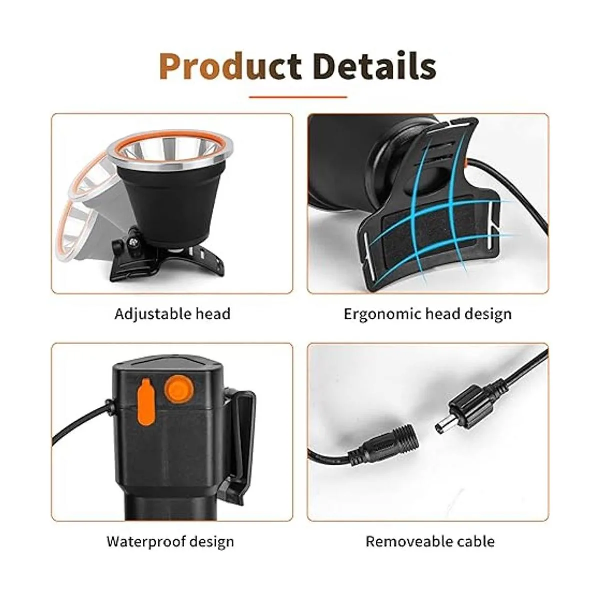 Vanvale Faro LED de alta potencia con diseño de separación_6