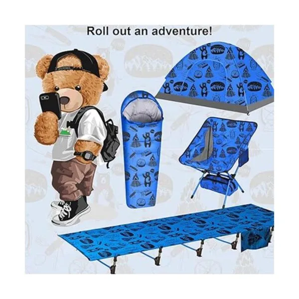 KidzAdventure Cuna de camping ligera y compacta para_7