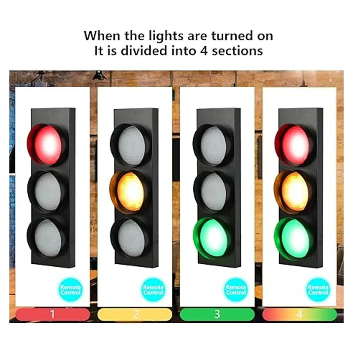 HOMIER Lámpara de semáforo decoración de pared estilo_5