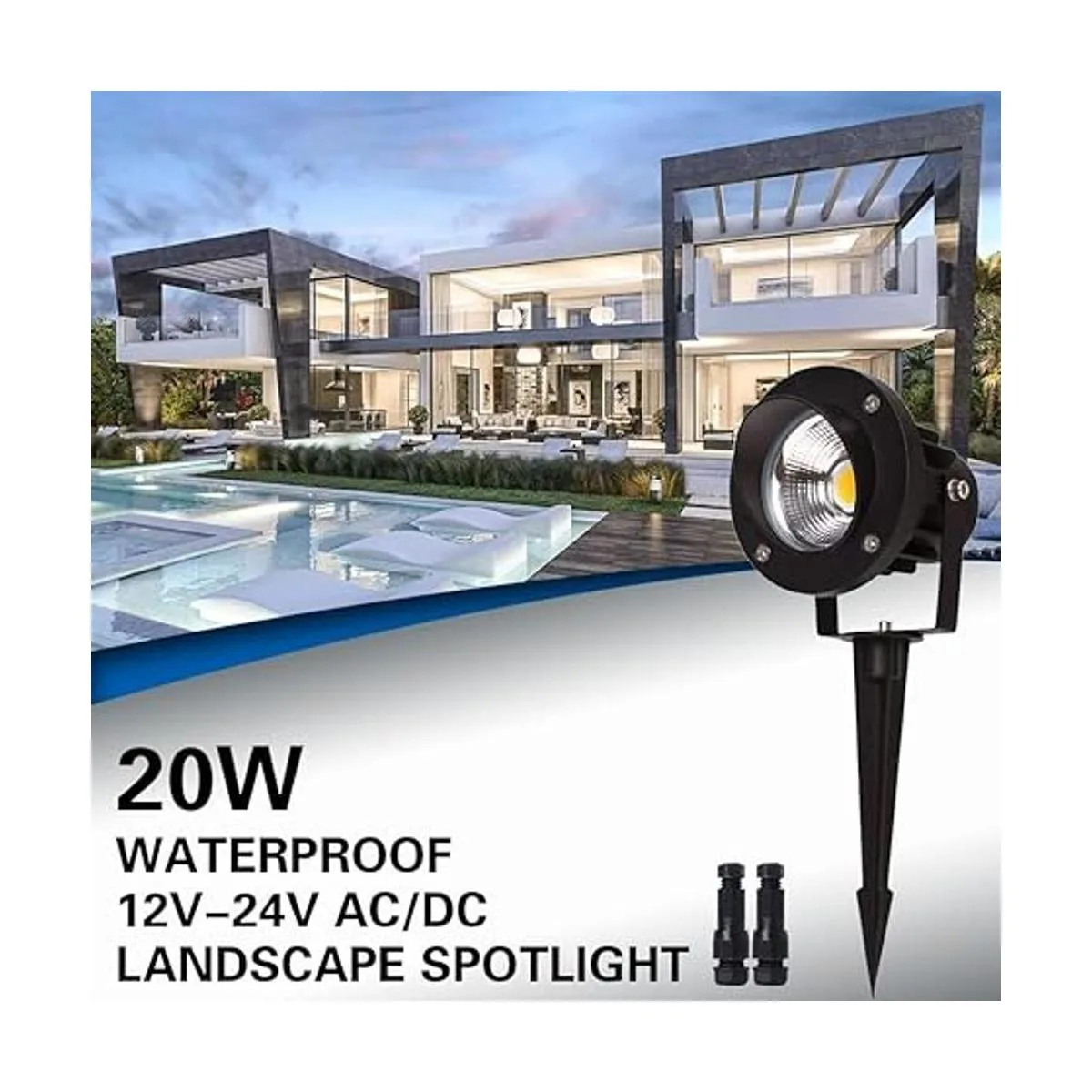 EAGLOD Focos LED de 20 W para exteriores iluminación LED_2