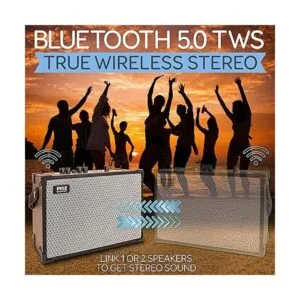 Pyle Altavoz Bluetooth vintage Sistema de audio_5