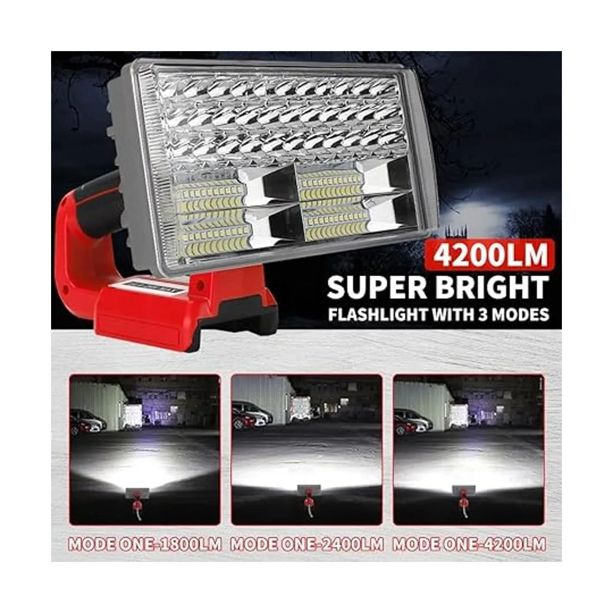 Linterna inalámbrica de 40 W para batería de iones de_2