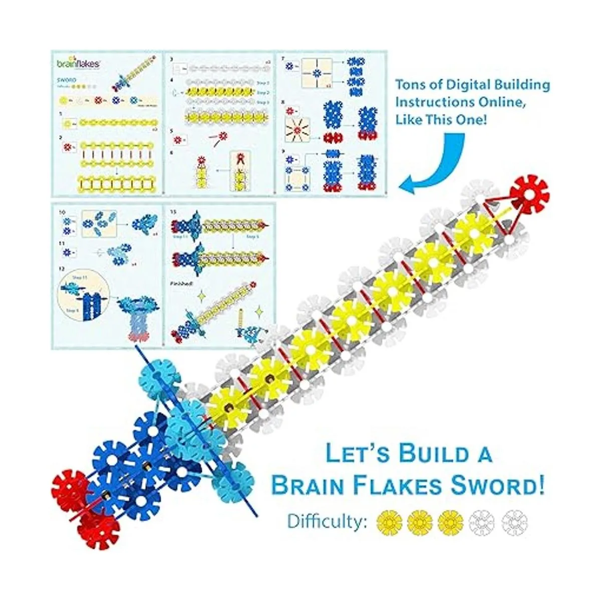 Brain Flakes Kit de construcción de 2500 piezas una_6