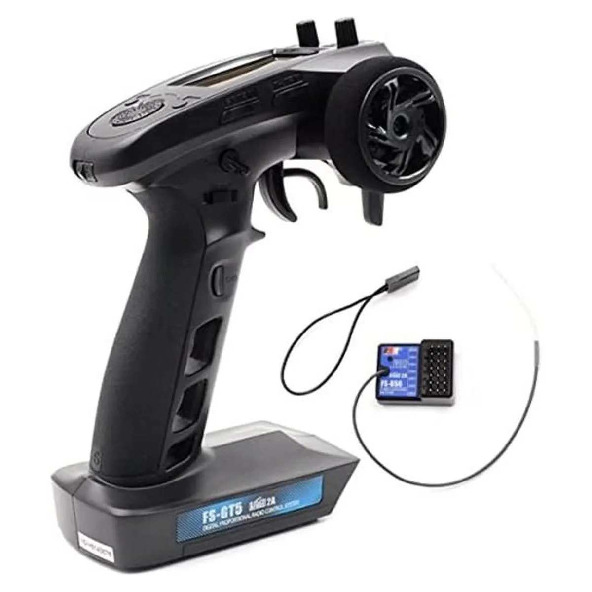 DTXMX Flysky FSGT5 Transmisor RC de 6 canales con_1