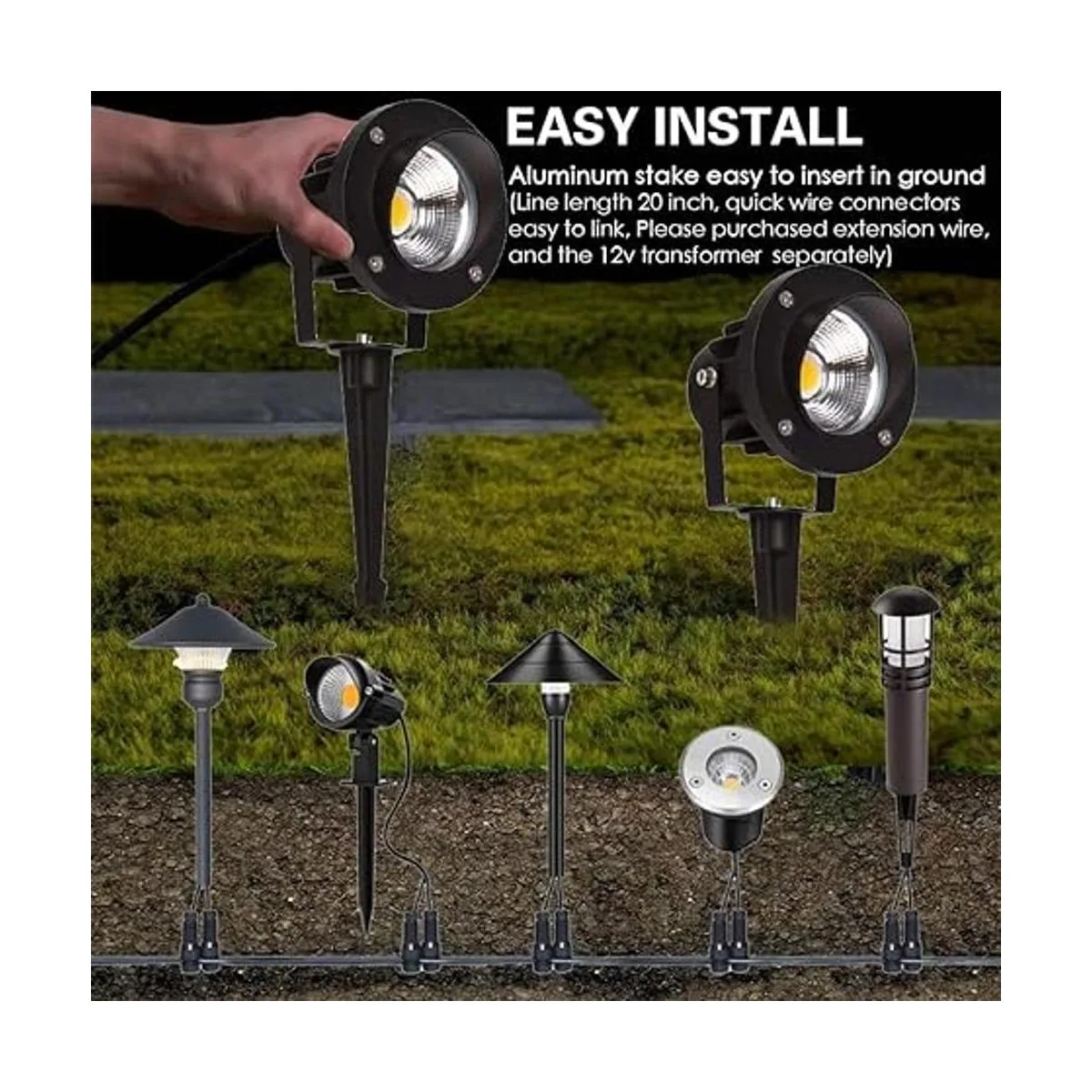 EAGLOD Focos LED de 20 W para exteriores iluminación LED_4