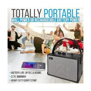 Pyle Altavoz Bluetooth vintage Sistema de audio_3