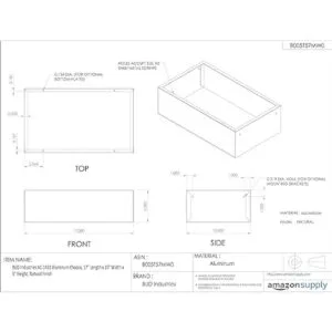BUD Industries AC1422 Chasis de aluminio de 17 pulgadas_2