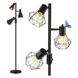 Lámpara de pie industrial regulable luz de pie de árbol_1