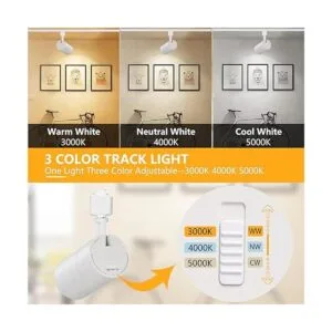 VANoopee Cabezales de iluminación de riel de 3 colores en_2