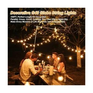 Cadena de luces LED G40 de 200 pies 100 x 2 para_6