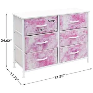 Sorbus Cómoda con 6 cajones baúl de almacenamiento de_3