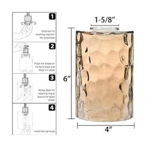 Rivqahra Paquete de 5 globos de repuesto de lámpara de_3