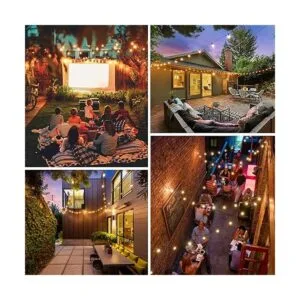 Cadena de luces LED G40 de 200 pies 100 x 2 para_7