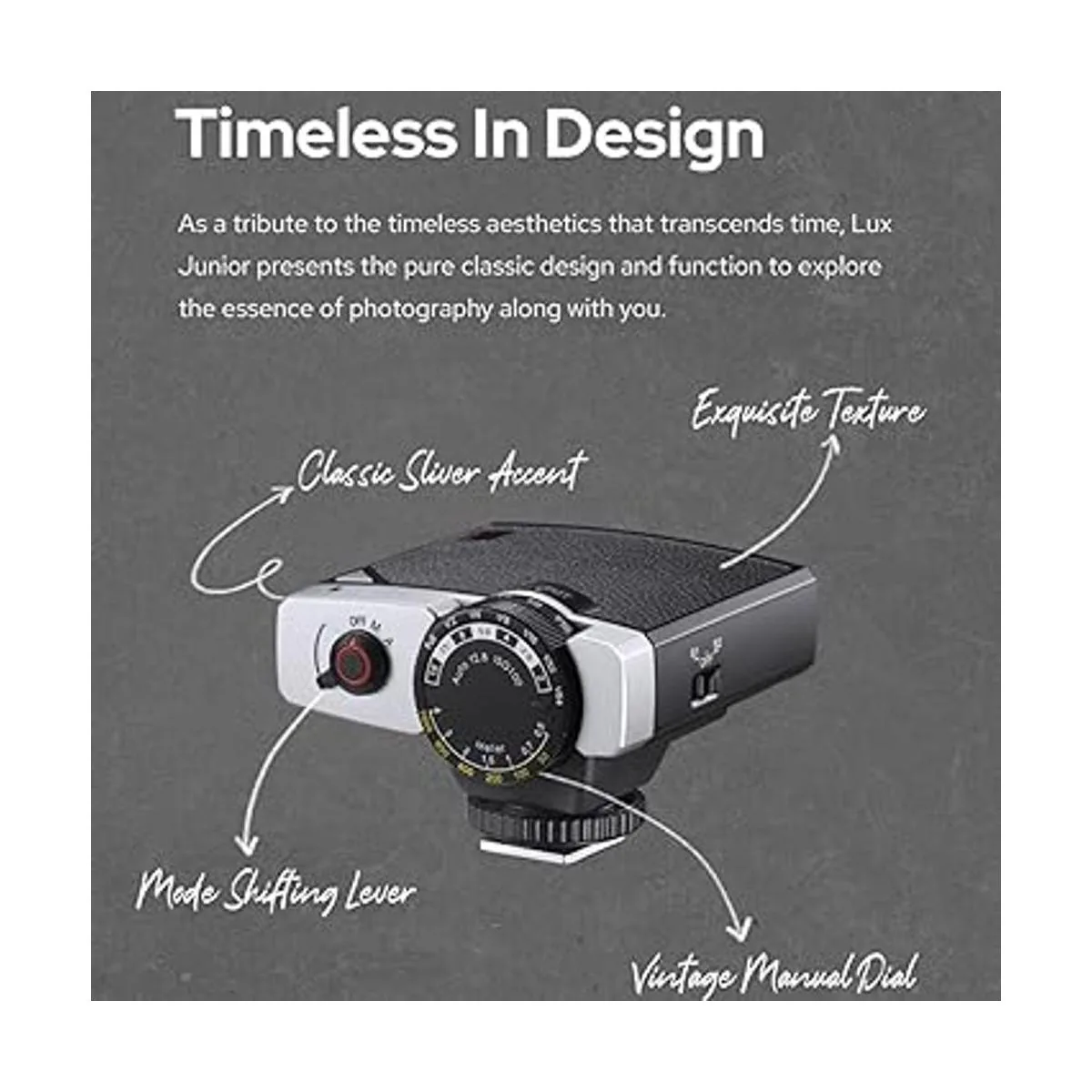 Godox Lux Junior Flash de cámara retro para Canon Sony_2