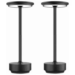 Paquete de 2 lámparas de mesa inalámbricas lámpara de_1