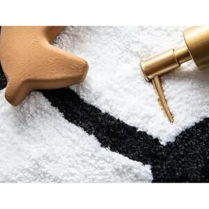 Alfombra redonda de fútbol para niños alfombra para silla_4