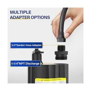 Acquaer Bomba de agua sumergible de 13 HP 2160 GPH bomba_4