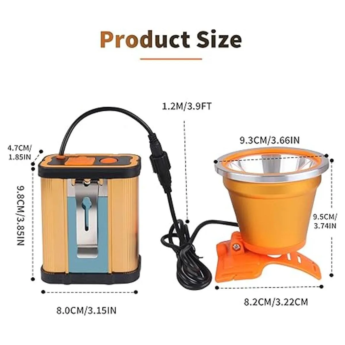 Venlon Superbright Faro delantero recargable portátil_4