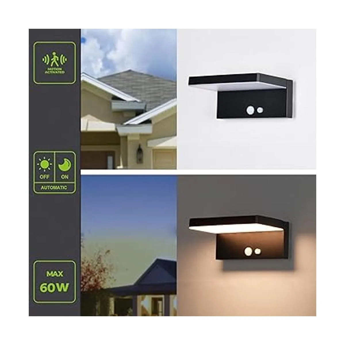 BRIMMEL Luces solares de pared de aluminio para_6