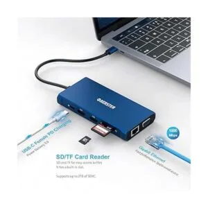 Estación de acoplamiento para laptop adaptador HDMI dual_6