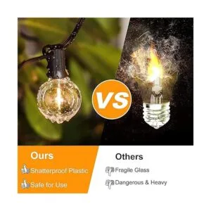 Cadena de luces LED G40 de 200 pies 100 x 2 para_3