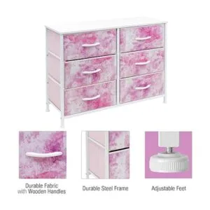 Sorbus Cómoda con 6 cajones baúl de almacenamiento de_6