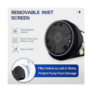 Acquaer Bomba de agua sumergible de 13 HP 2160 GPH bomba_3