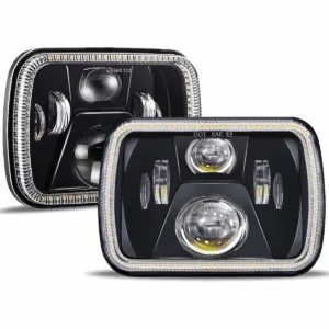 Faros delanteros LED DOT de 5 x 7 pulgadas 2 luces_1