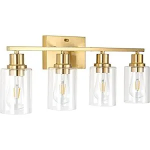 Lámpara de tocador de baño dorada de 4 luces moderna_1