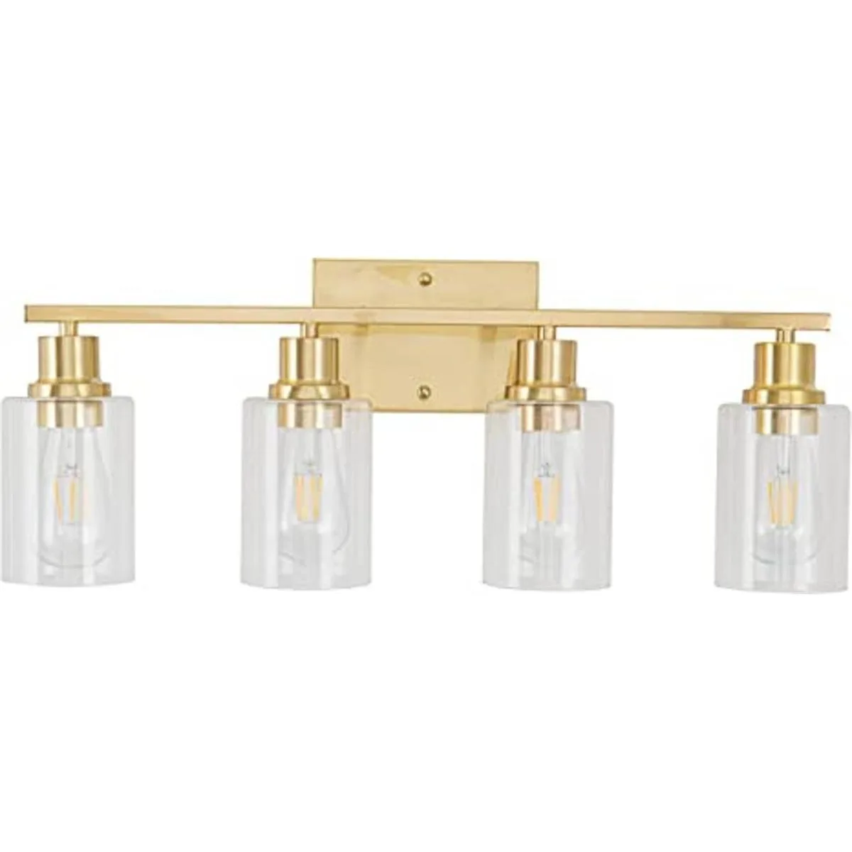 EMONG 4 Lights Gold Bathroom Vanity LightsWall Sconces_1
