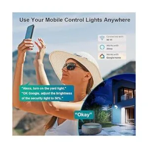 Ustellar Paquete de 2 luces de seguridad LED inteligentes_2