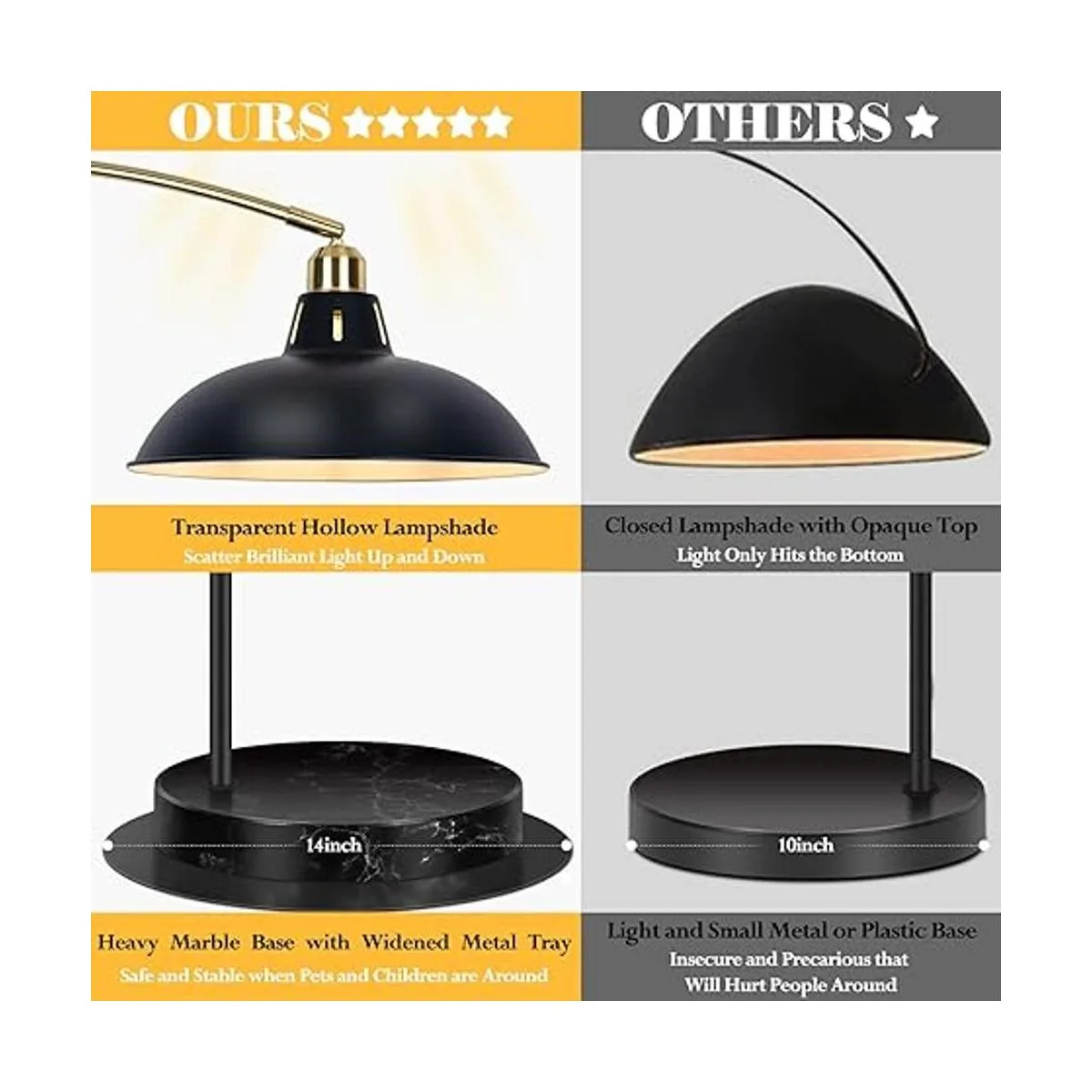 Lámpara de pie de arco para sala de estar lámpara de pie_3