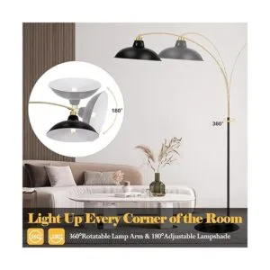 Lámpara de pie de arco para sala de estar lámpara de pie_2