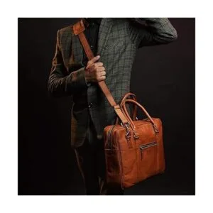 MaheTri Maletín ejecutivo de piel para ordenador portátil_4