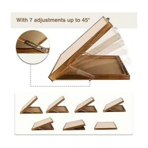 Lavievert Tablero de rompecabezas de madera reversible 2_3