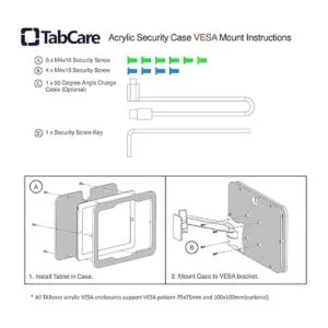 TABcare Carcasa acrílica antirrobo VESA para Apple iPad_6