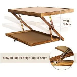 Lavievert Tablero de rompecabezas de madera reversible 2_4