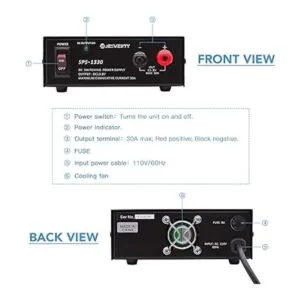Universal Compact Bench Power Supply 30 Amp Regulated Home_2
