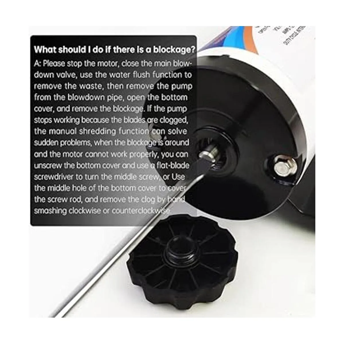 Bomba maceradora de RV de 12 V para manguera de RV bomba_2